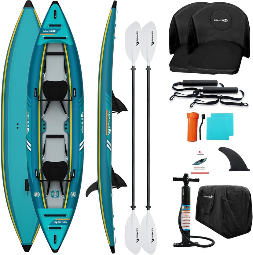 Abahub Kayak Gonflable 320/420cm Kayak de Gonflable 1/2 Personne 