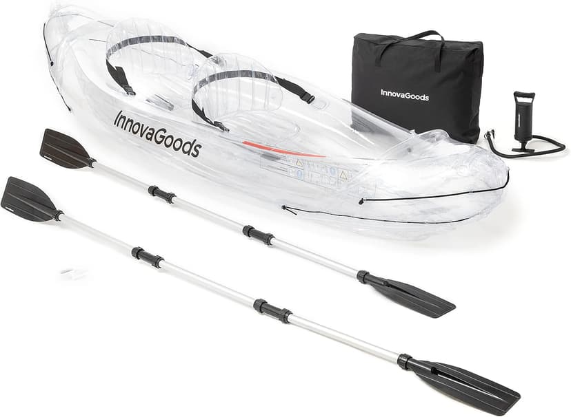 InnovaGoods Kayak gonflable transparent 2 places