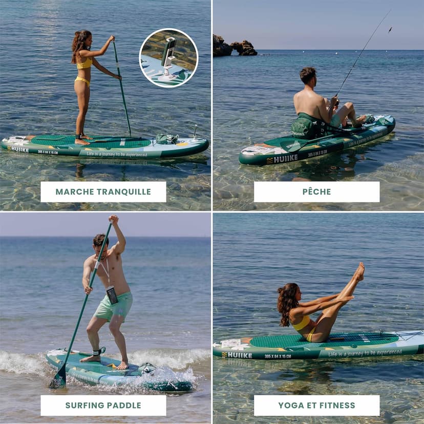 HUIIKE Paddle Gonflable Adulte et Jusqu'à 130 kg