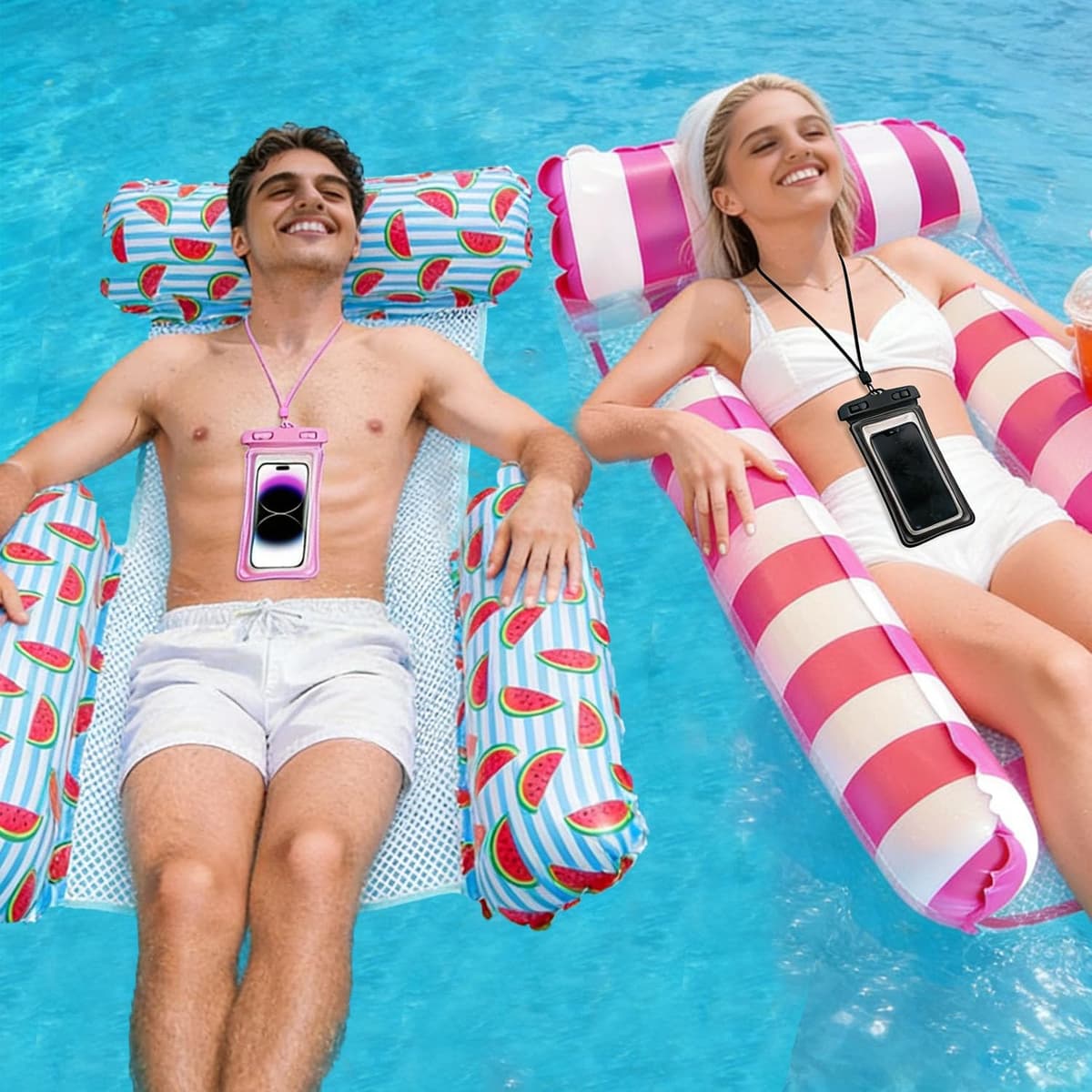 Hamac Gonflable avec Deux Pochette Étanche